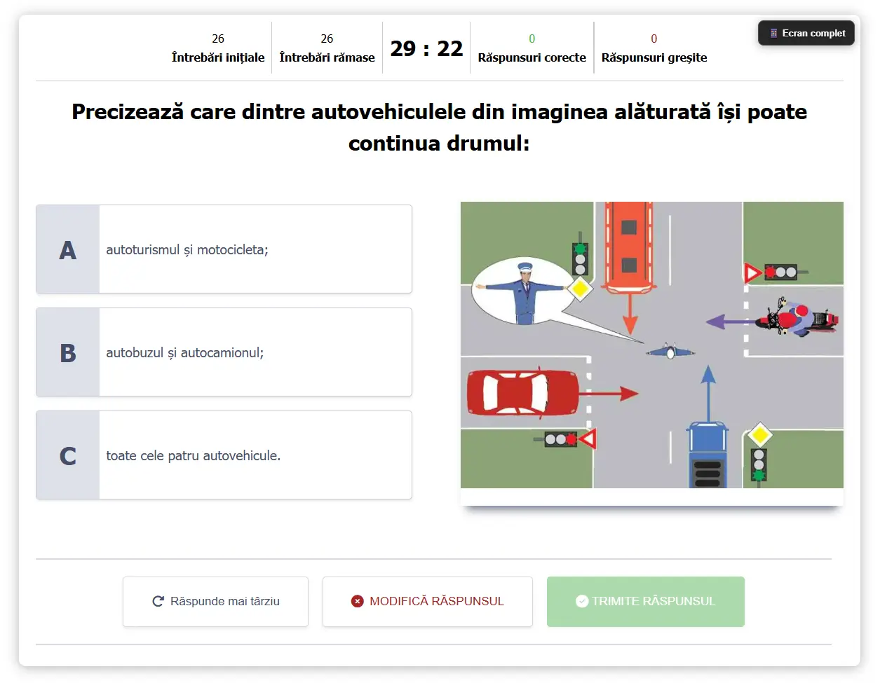 Exemplu de chestionar auto DRPCIV pentru categoria D, în formatul din 2026 Exemplu de chestionar auto DRPCIV pentru categoria D, în formatul din 2026
