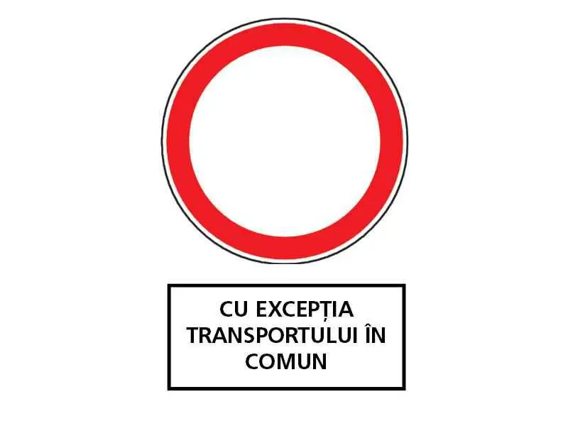 Ce semnificaţie are indicatorul din imagine însoţit de panoul adiţional?